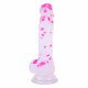 7 inch silicone jelly confetti dildos