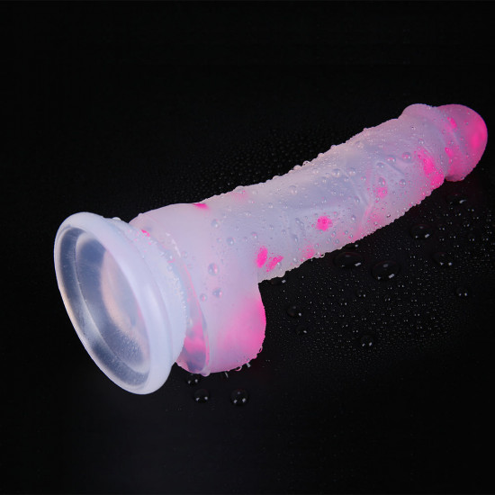 7 inch silicone jelly confetti dildos