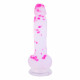 7 inch silicone jelly confetti dildos