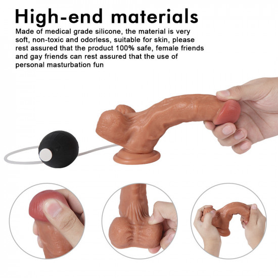 7 inch squirting suction cup dildo