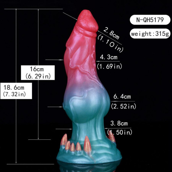 7 inch wolf dildo female sex toy