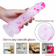 7.09in pink white jelly colorful dildo sex toy for adults