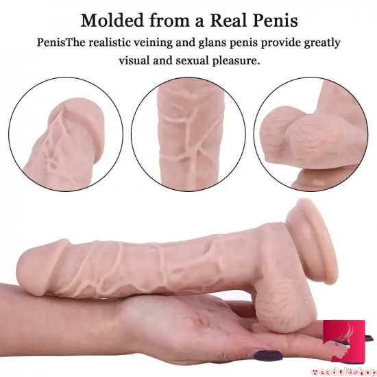 7.87in realistic feeling dildo for women men sex orgasm toy