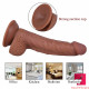 7.87in stretchy tpe big small dildo toy for women using