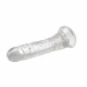 8 inch clear jelly dildo