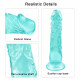 8 inch extra straight green dildo