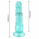 8 inch extra straight green dildo