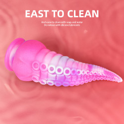 8 inch pink tentacle dildo