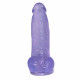 8 inch pointed bblue jelly dildo