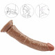 8 inch small straight brown dildo