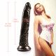 8 inch small straight coffee dildo