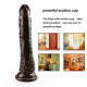 8 inch small straight coffee dildo