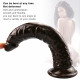 8 inch small straight coffee dildo