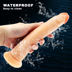 8 inch flesh-colored dildo