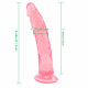 8 inch small straight pink dildo