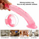 8 inch small straight pink dildo