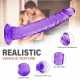 8 inch small straight purple dildo