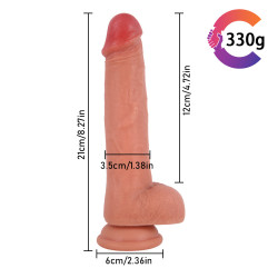 8 inch silicone real strap on dildo