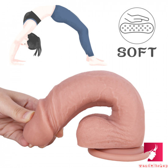8.26in soft realistic penis anal dildo for women man erotic sex toy
