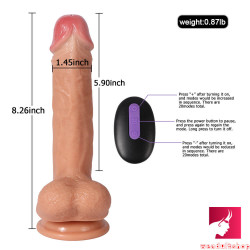 8.26in tpe 20 frequencies vibrating dildo usb charging toy
