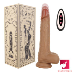 8.3in wireless soft heating thrusting dildo masturbation toy