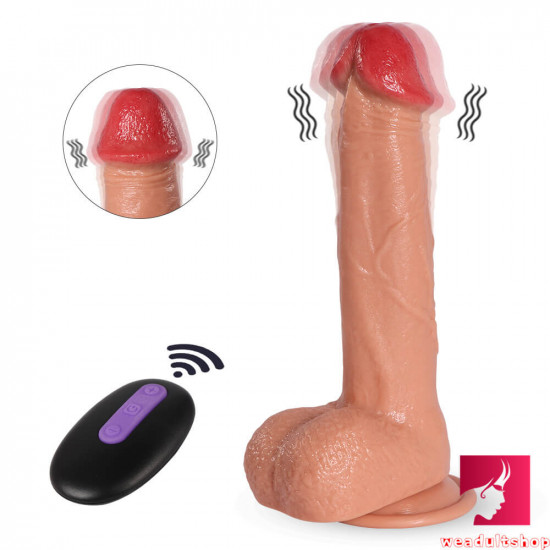 8.85in tpe 20 frequencies vibrating electric dildo sex toy