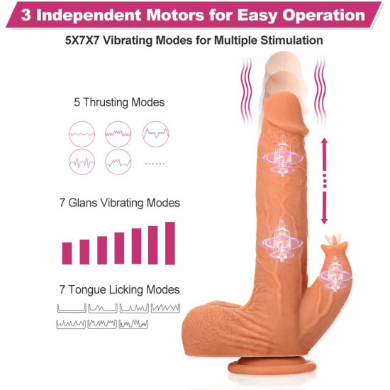 dildo with clit vibrator stimulator wall