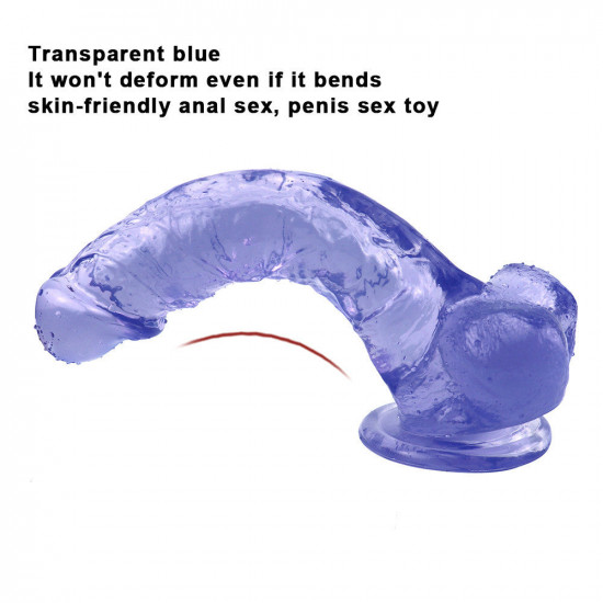 9 inch blue dildo