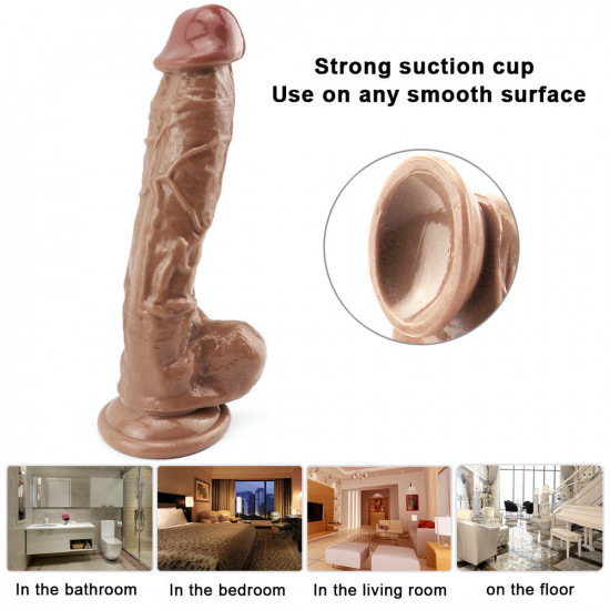 9 inch brown dildo