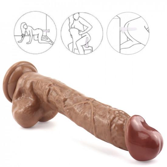 9 inch brown dildo