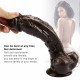 9 inch coffee dildo