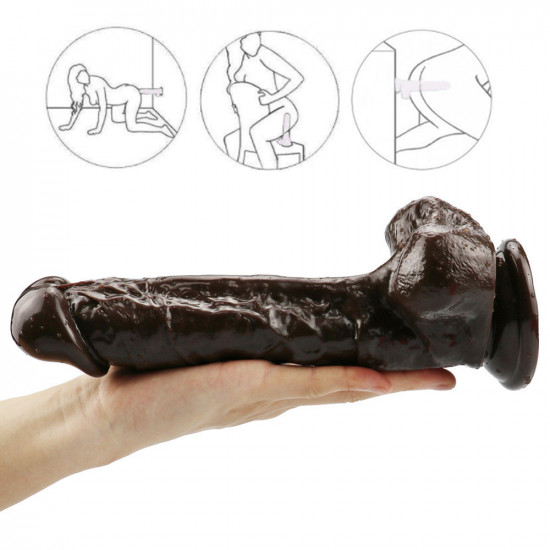 9 inch coffee dildo