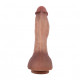 9 inch curved dildo realistic with suction cup balls