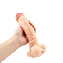 9 inch flesh-colored dildo