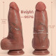 9 inch thick girth realistic dildo