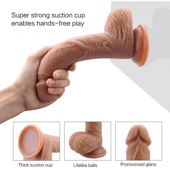 9 inch dildo silicone realistic veiny