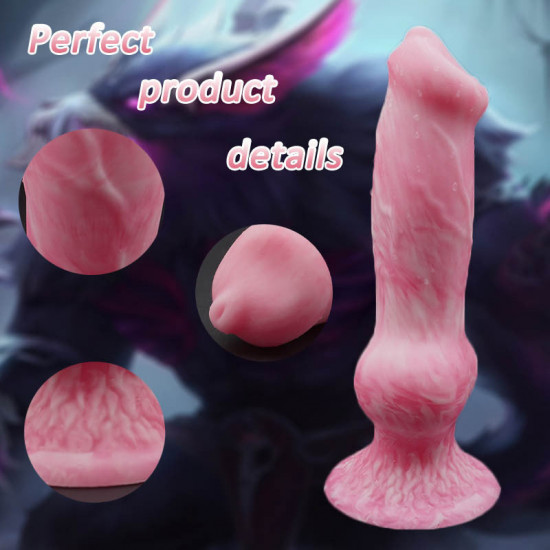 9 inch werewolf knotted dildo