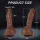 american dildo g spot 10 inch brown realistic