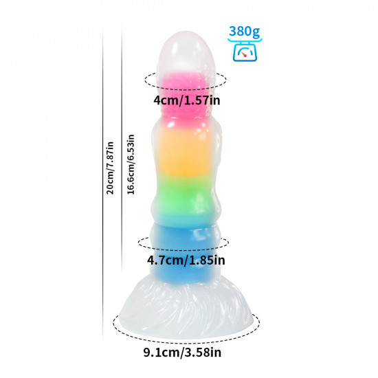 anal bead glow-in-the-dark dildo