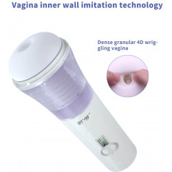 sucking fleshlight penis suction toy wriggling thrusting voice toy