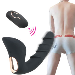 backyard vibration massaging remote control vibrating butt plug for gay men