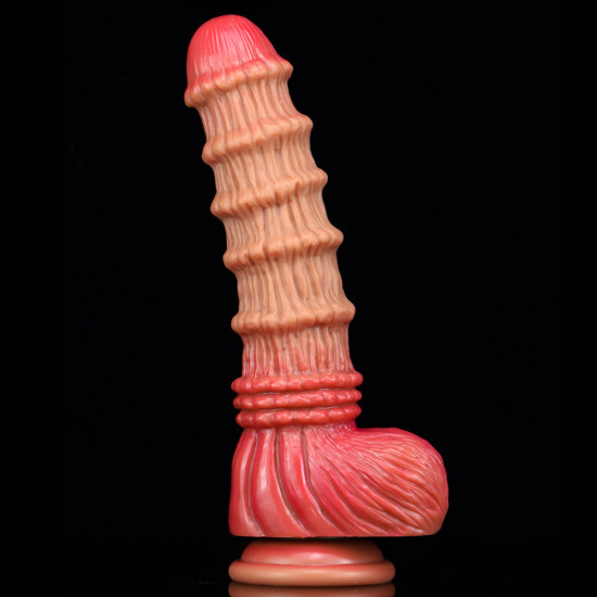 bamboo shoot g spot ribbed dildo