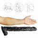 16 inch black anal suction cup dildo