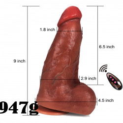 big fat dildo with vibrator 9 in remote control