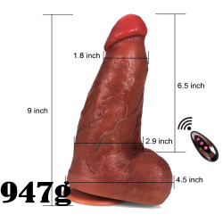 big fat dildo with vibrator 9 in remote control