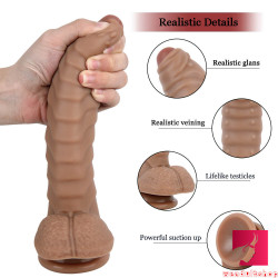 big small silicone scaly caterpillar odd cobra dildo sex toy