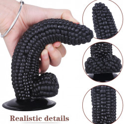 black corn dildo disguised anal