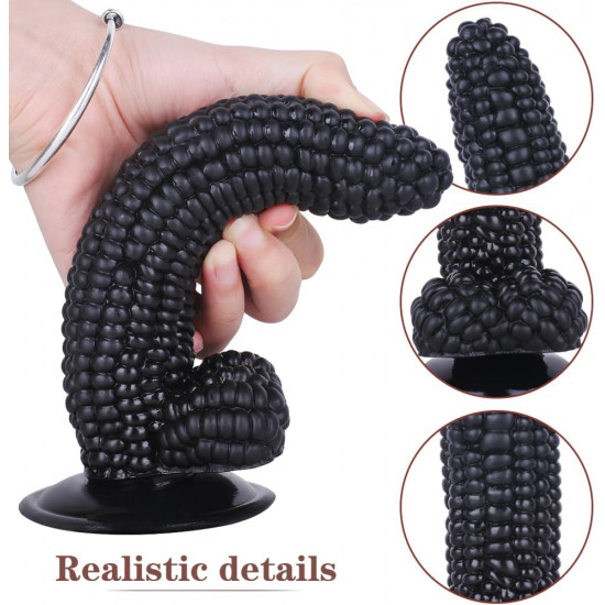 black corn dildo disguised anal