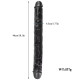 black double head 18 inch dildo