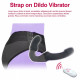 black remote control strapless dildo